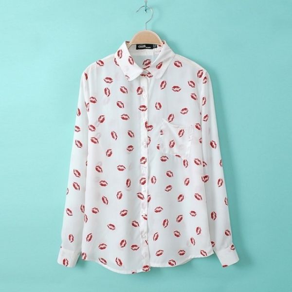 Blusa Social Beijinhos