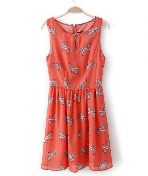Vestido Horse Chiffon
